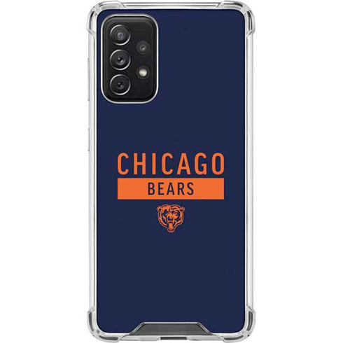 NFL Chicago Bears Blue Performance Series Galaxy A72 5G Clear Case
